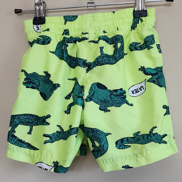 Carter's Green Later Gator Alligator Toddler Boy Swim Trunks Size 2T - Picture 3 of 5